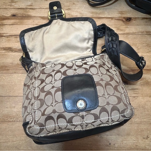 Coach Bleeker Signature Canvas and Leather Shoulder Bag 11434 - Picture 10 of 14